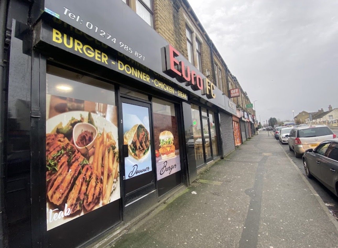 Exterior of Euro FC takeaway